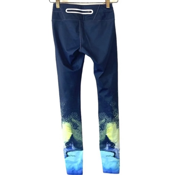 $89 ATHLETA Blue MERCURY SONAR Full Length YOGA Tights Leggings Sz M - Picture 7 of 12